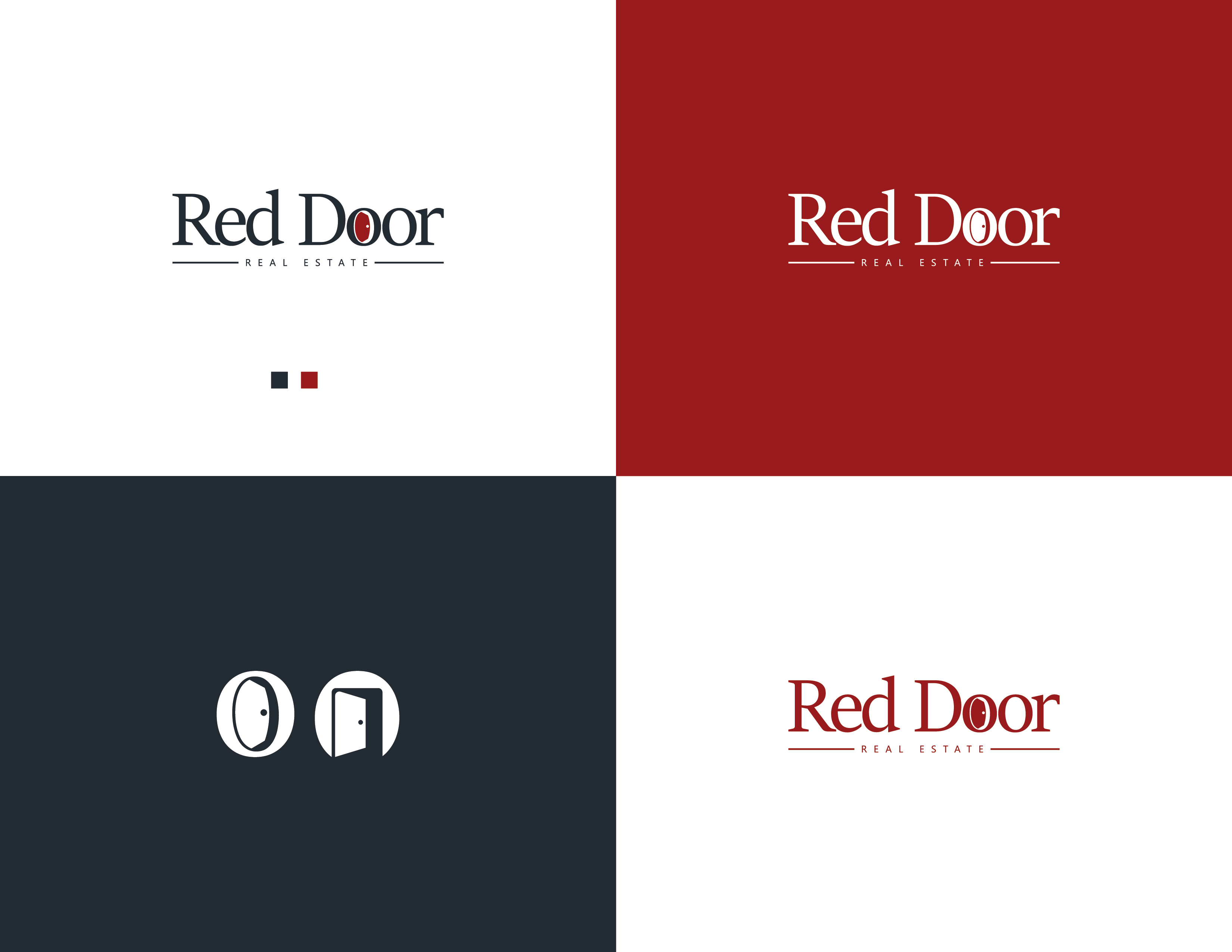 Logo Design by abd.k for Red Door Real Estate | Design #25170070