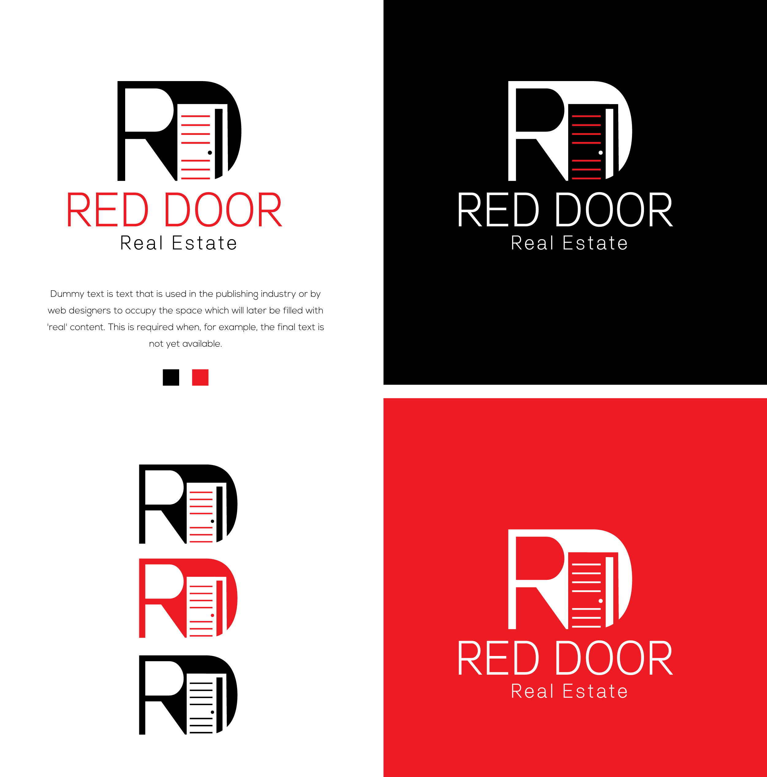 Design de Logo par u2square pour Red Door Real Estate | Design #25157109