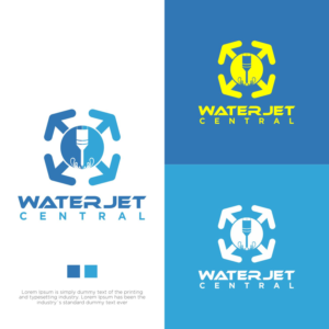 Waterjet Central or WJC | Logo Design by Mariono Fx