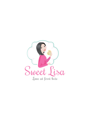 Sweet Lisa, Love at First Bite | Logo Design by Nalanr cvn