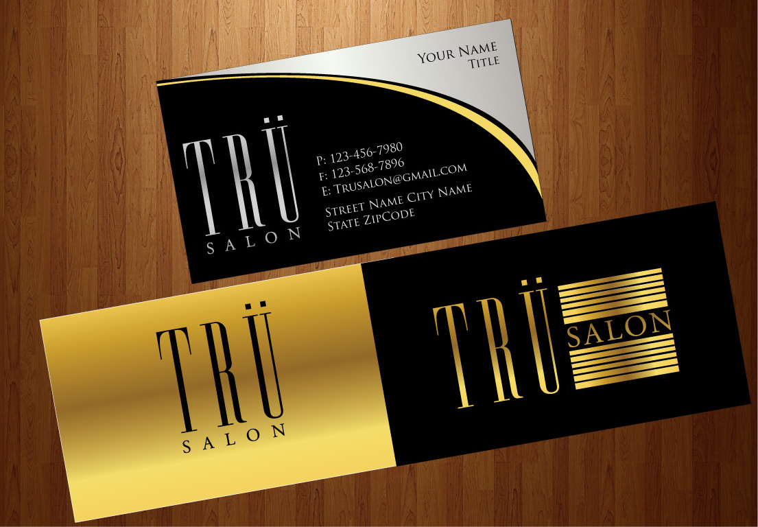 Business Card Design by harmi_199 for trü salon inc | Design #3086419