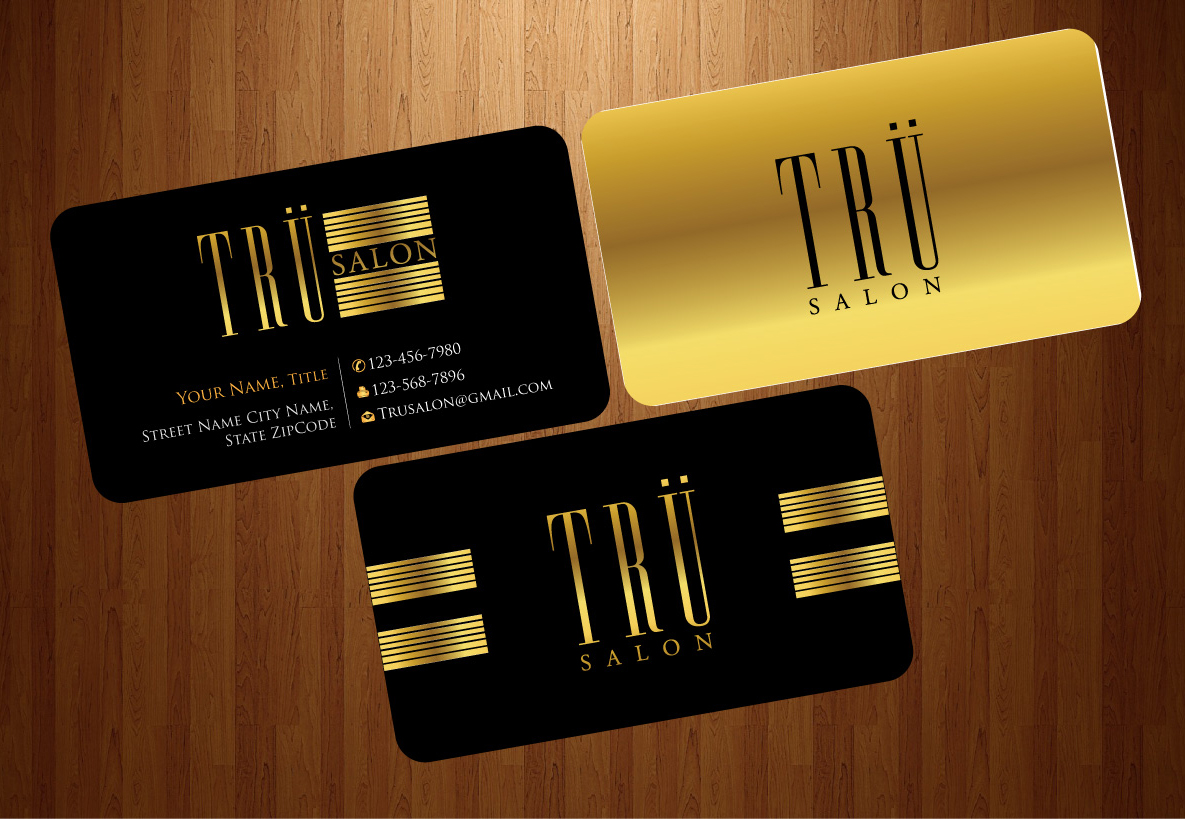 Visitenkarten-Design von HarmiDesigning für trü salon inc | Design #3086443