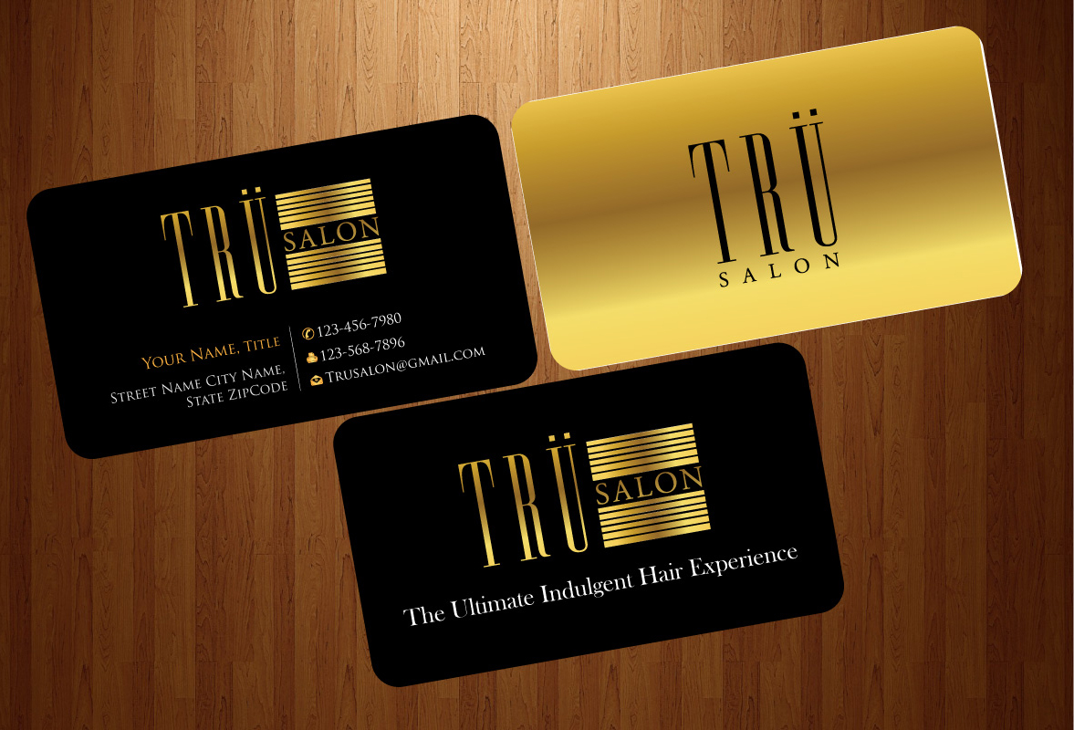 Business Card Design by HarmiDesigning for trü salon inc | Design #3086453