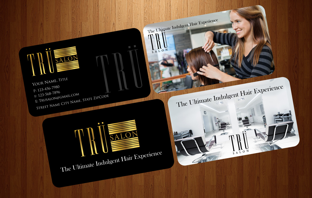 Business Card Design by HarmiDesigning for trü salon inc | Design #3086459