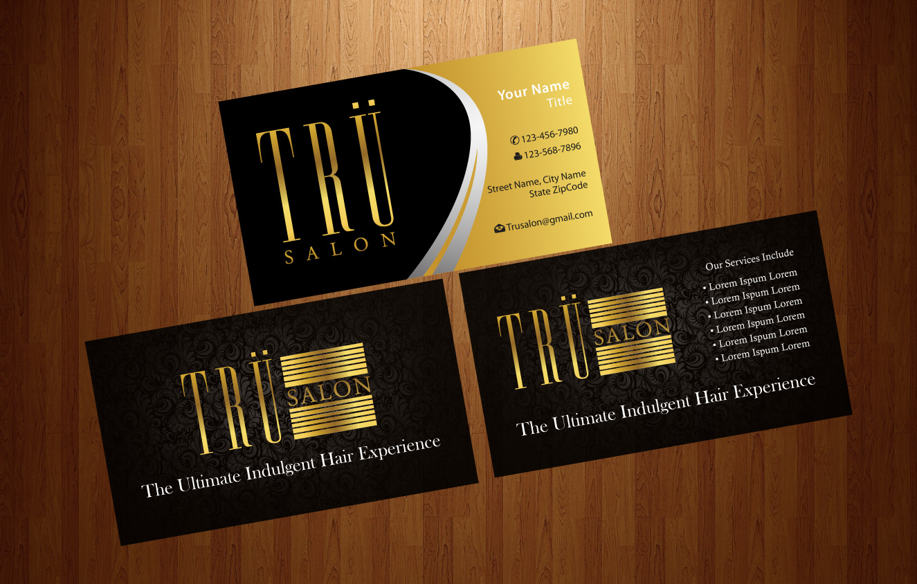 Visitenkarten-Design von HarmiDesigning für trü salon inc | Design #3086869