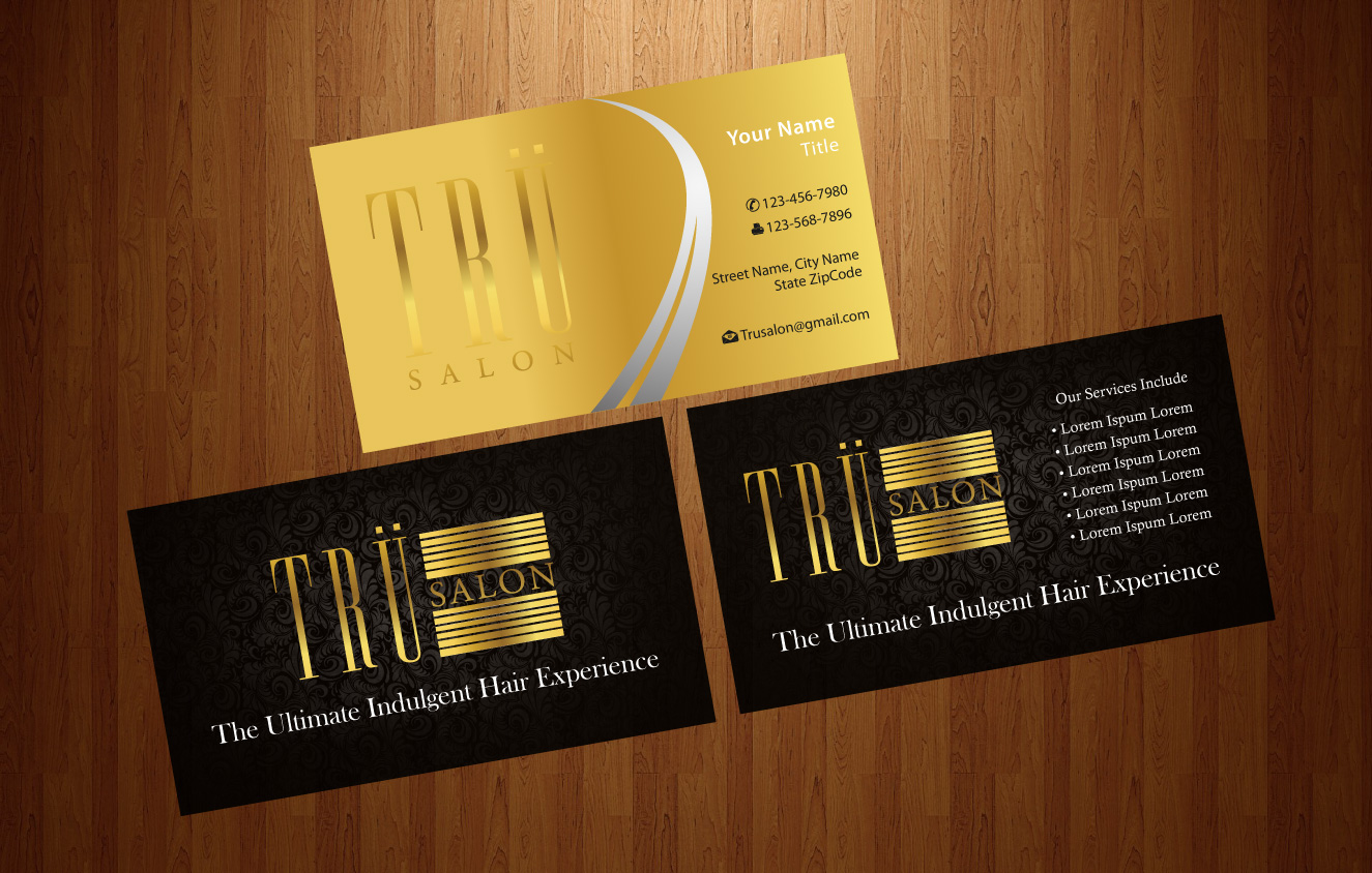 Business Card Design by harmi_199 for trü salon inc | Design #3086878