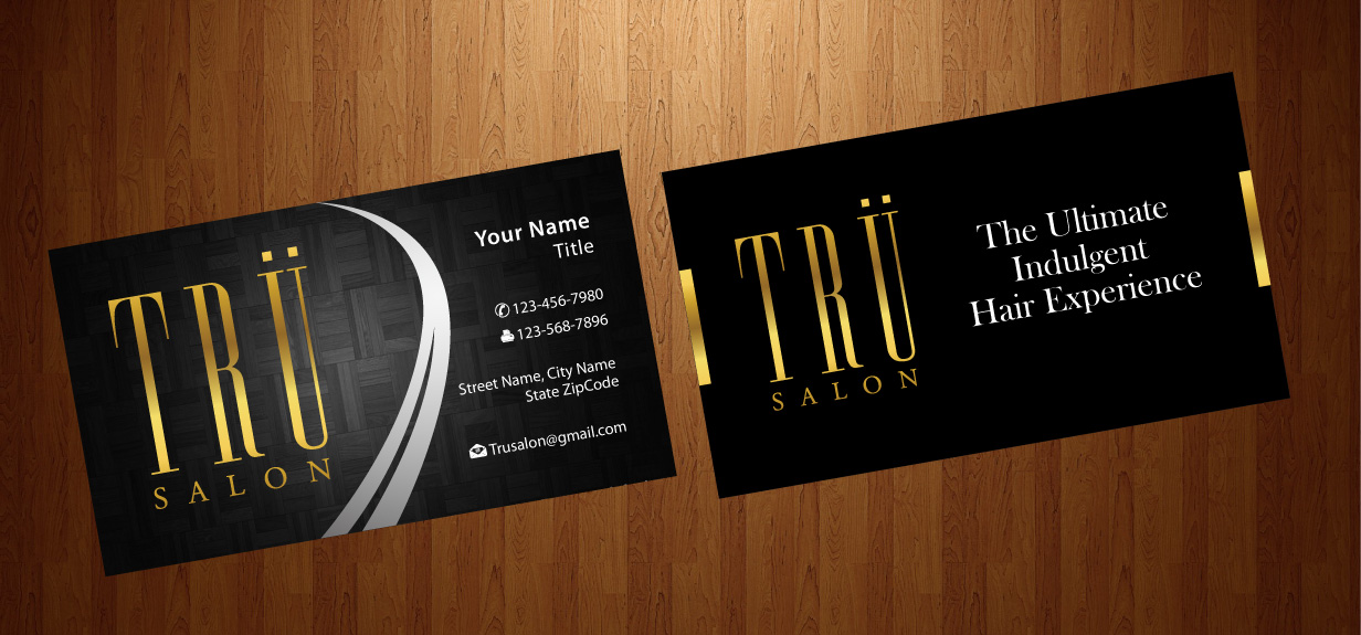 Business Card Design by harmi_199 for trü salon inc | Design #3086928