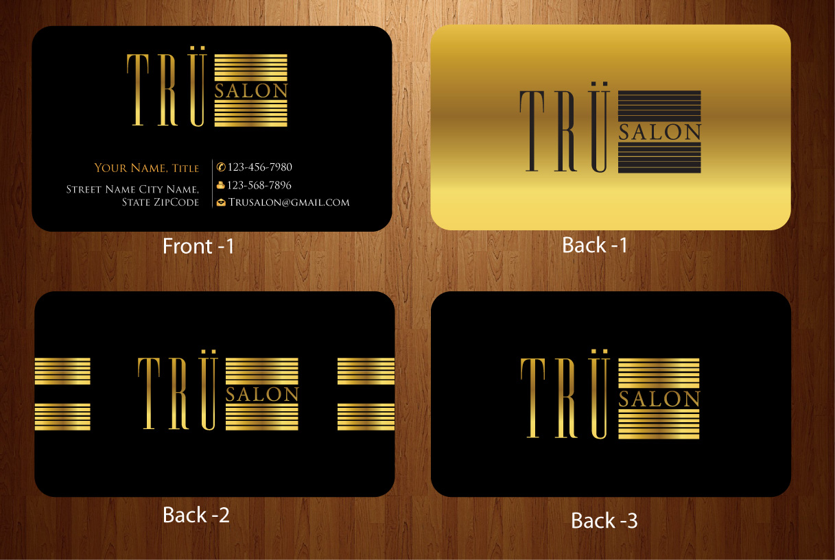 Business Card Design by harmi_199 for trü salon inc | Design: #3348352