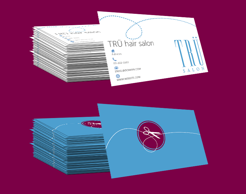 Business Card Design by Abdalla Meselhy for trü salon inc | Design #3088094