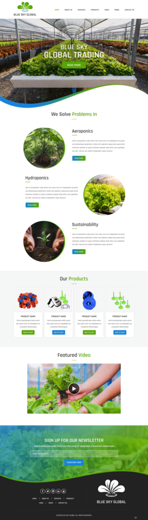 Web Design by pb for Blue Sky Global Trading Pty Ltd | Design: #25165786