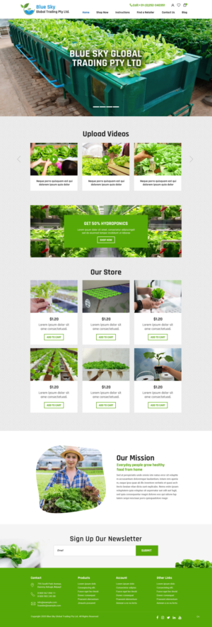 Web Design by pb for Blue Sky Global Trading Pty Ltd | Design: #25165788