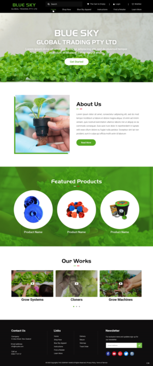 Web Design by pb for Blue Sky Global Trading Pty Ltd | Design: #25165794