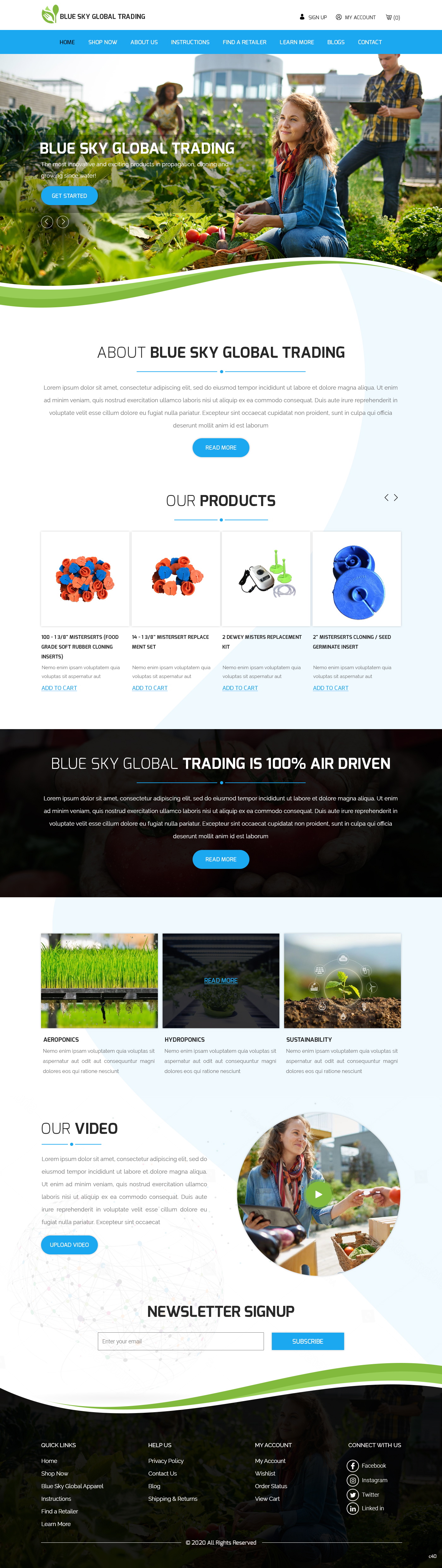 Web Design par pb pour Blue Sky Global Trading Pty Ltd | Design #25165796