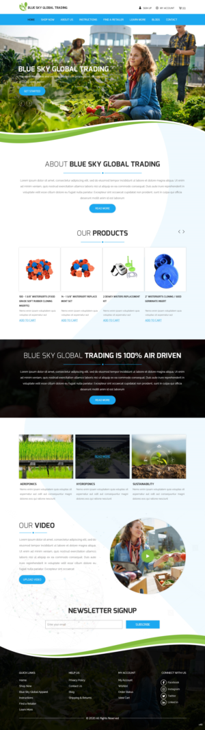 Web Design by pb for Blue Sky Global Trading Pty Ltd | Design: #25165796