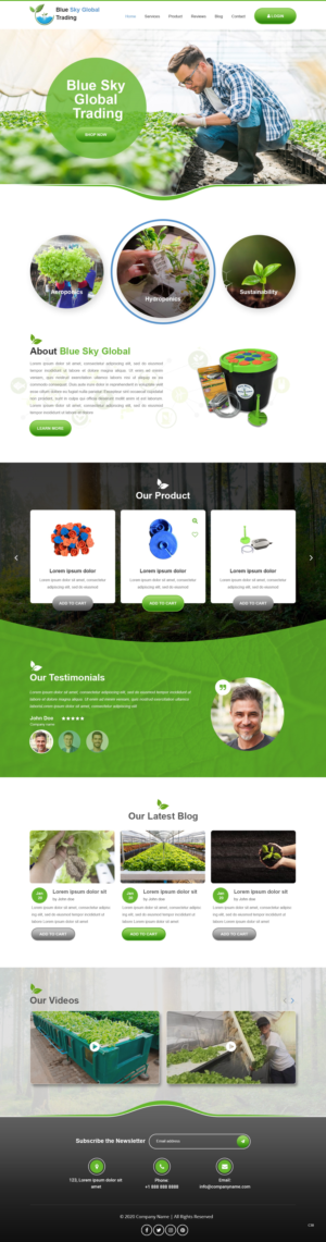 Web Design by pb for Blue Sky Global Trading Pty Ltd | Design: #25165798