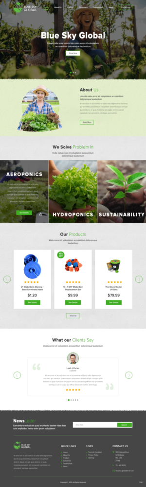 Web Design by pb for Blue Sky Global Trading Pty Ltd | Design: #25165808