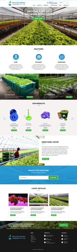 Web Design by pb for Blue Sky Global Trading Pty Ltd | Design: #25165812
