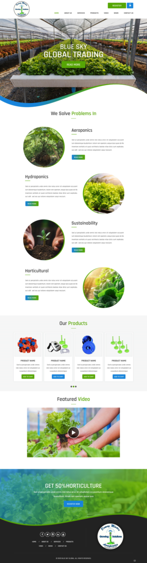 Web Design by pb for Blue Sky Global Trading Pty Ltd | Design: #25182085