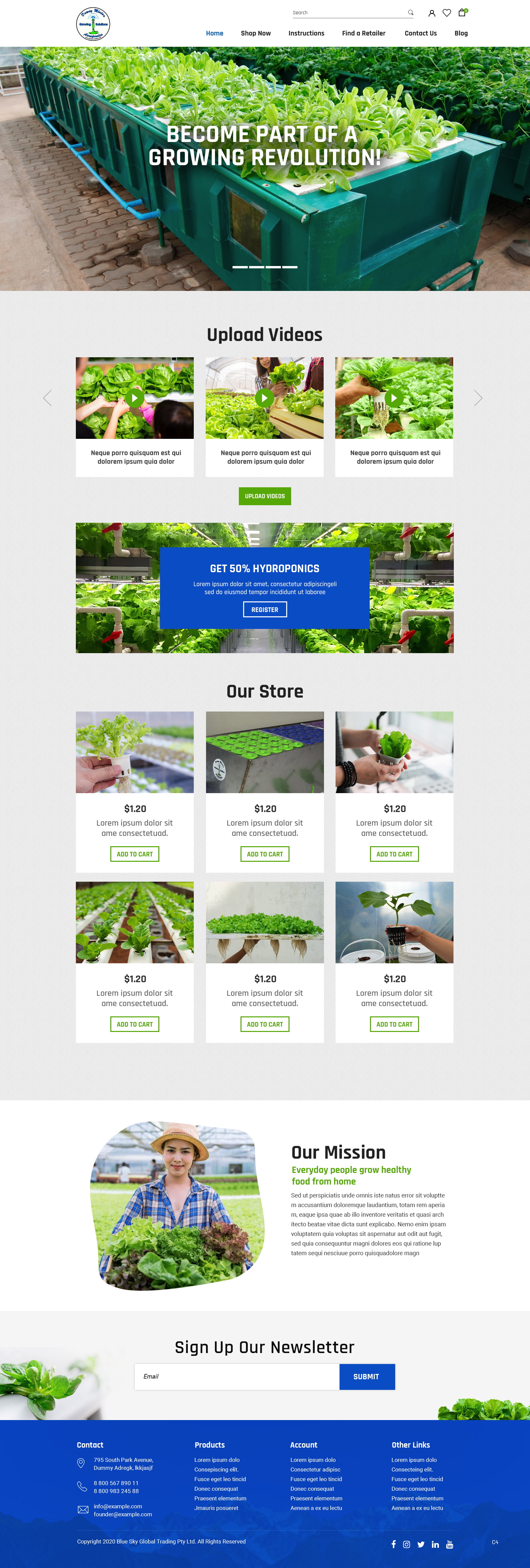 Web Design par pb pour Blue Sky Global Trading Pty Ltd | Design #25182087