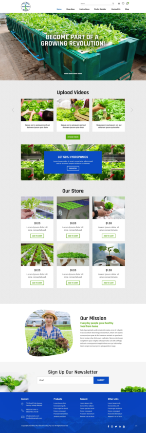Web Design by pb for Blue Sky Global Trading Pty Ltd | Design #25182087