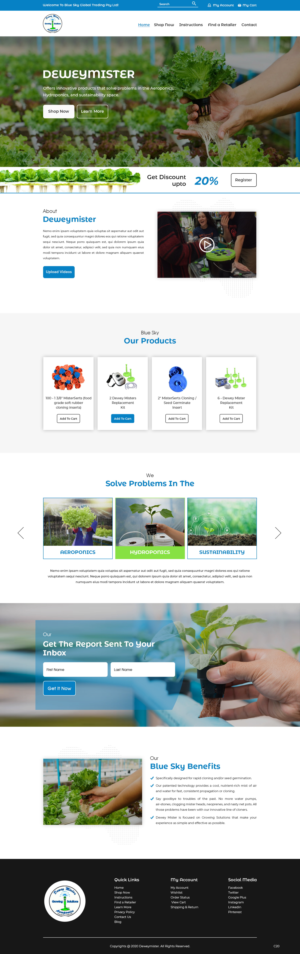 Web Design by pb for Blue Sky Global Trading Pty Ltd | Design: #25182088