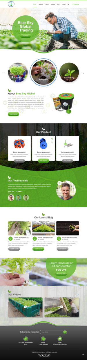 Web Design by pb for Blue Sky Global Trading Pty Ltd | Design: #25182091