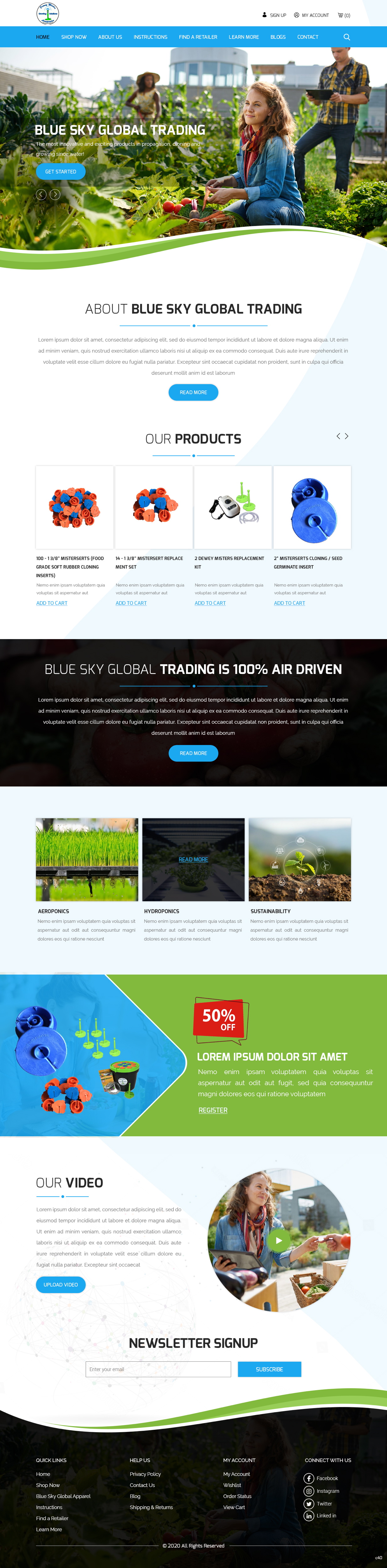 Web Design by pb for Blue Sky Global Trading Pty Ltd | Design #25187196