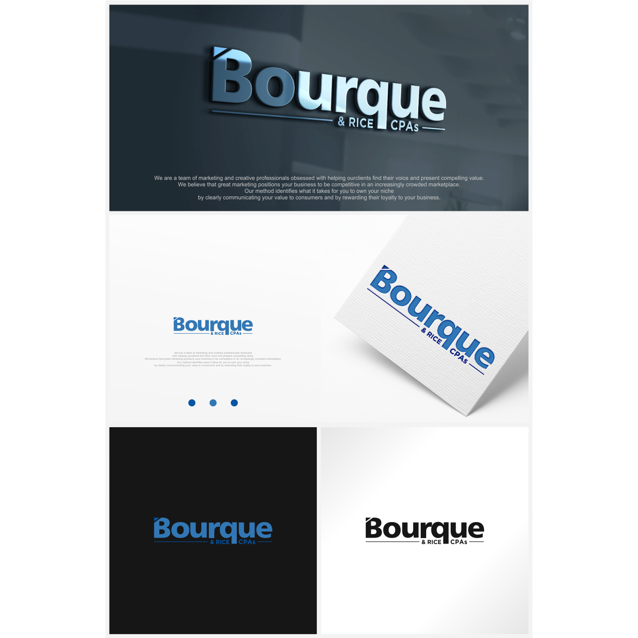 Logo Design by vintana for Bourque | Design #25156549