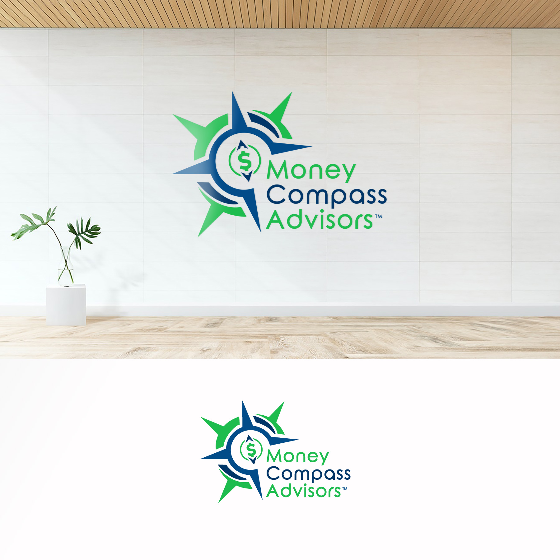 Logo Design by Art4Life for Money Compass Advisors | Design #25197587