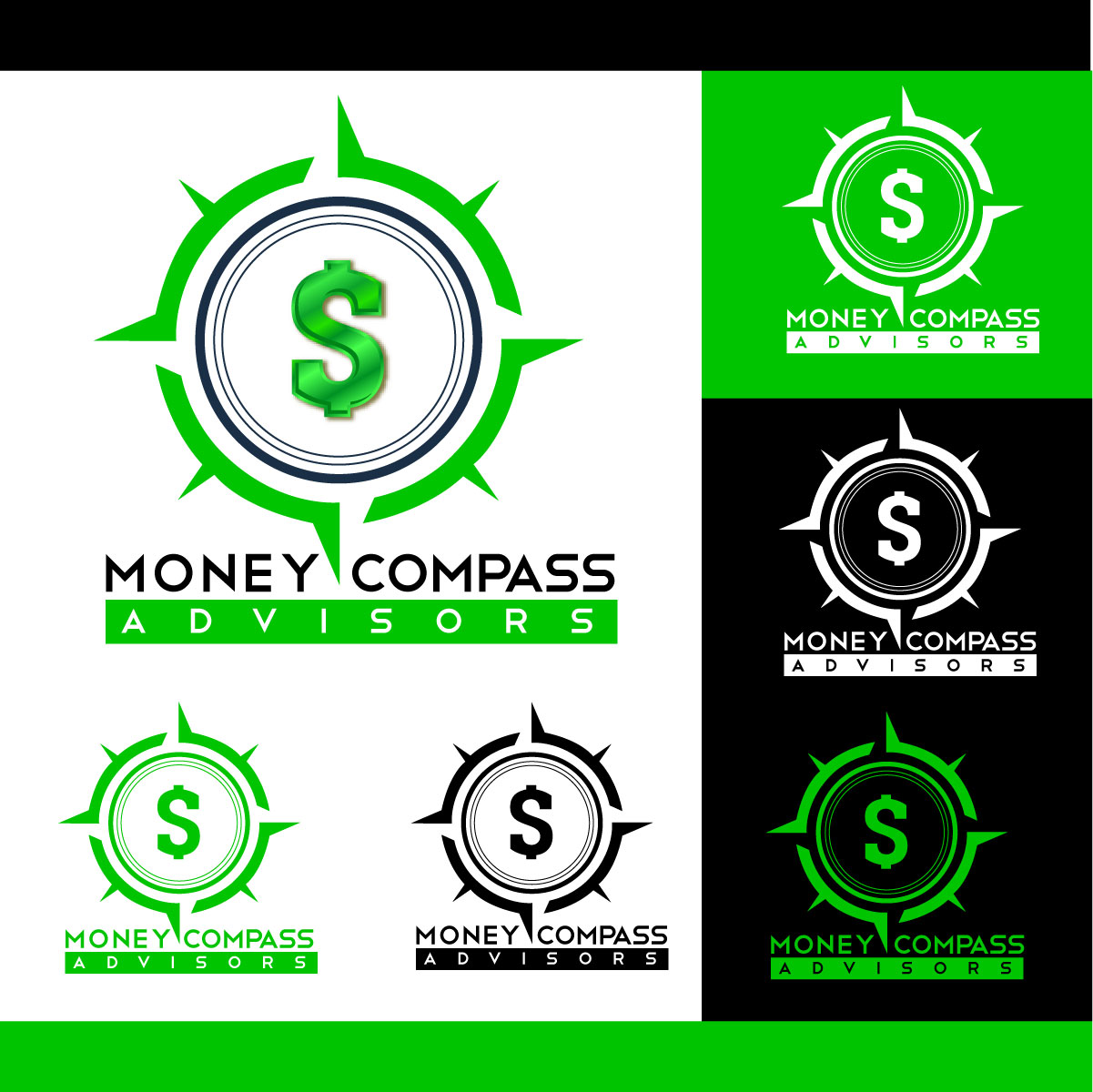 Logo Design by EnriqueF for Money Compass Advisors | Design #25205278