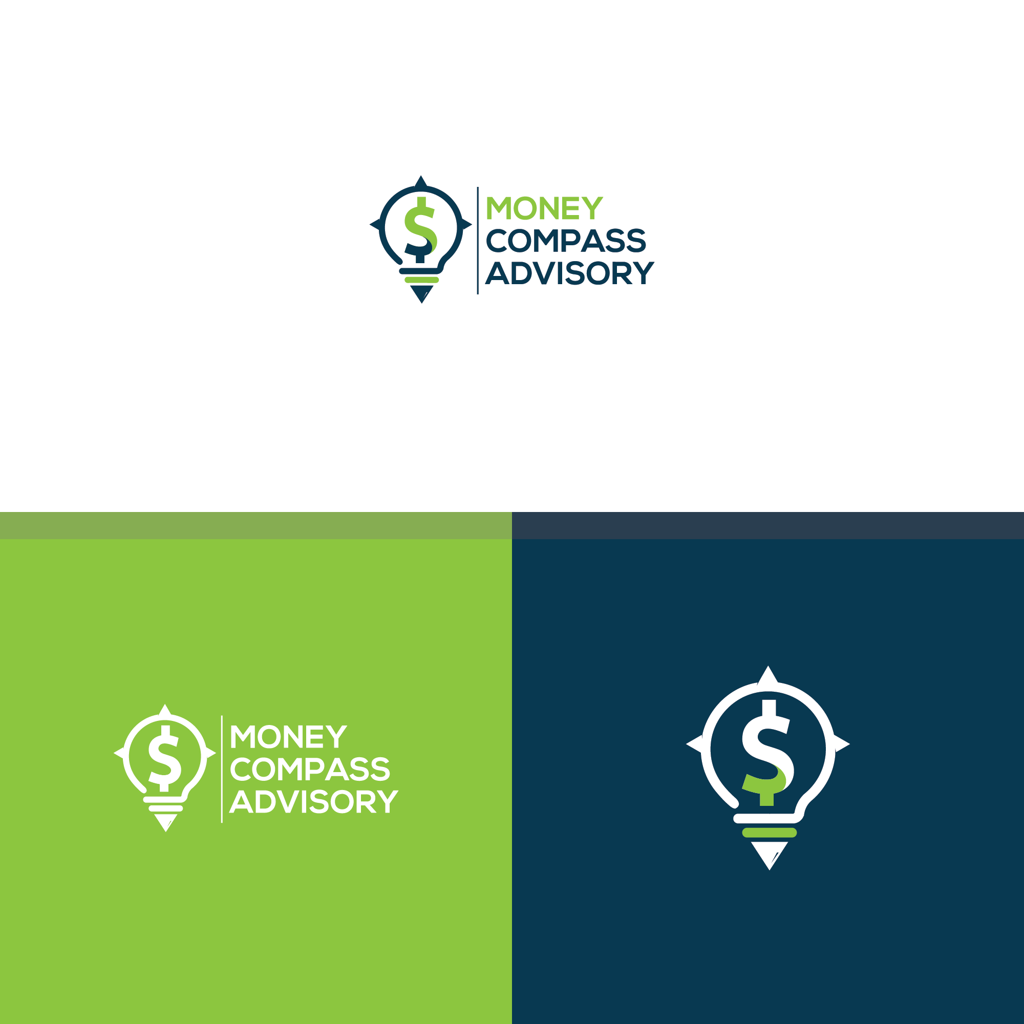 Logo Design by covi for Money Compass Advisors | Design #25190355