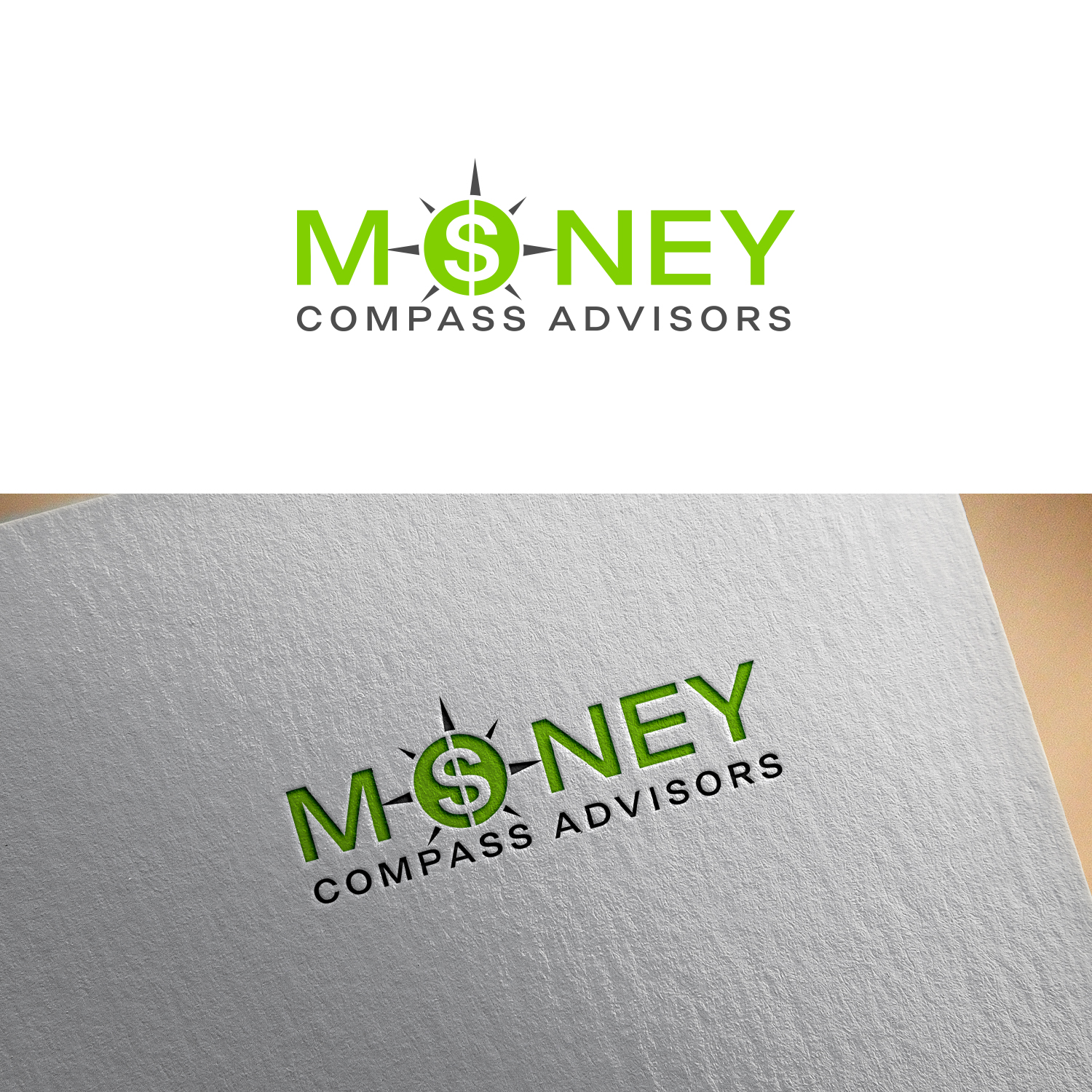 Logo Design by Maxo-Biz for Money Compass Advisors | Design #25166153