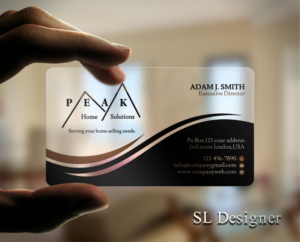 Real estate investor, needing a business card that communicates warmth, integrity, empathy. | Diseño de Tarjeta de Presentación por SL Designer