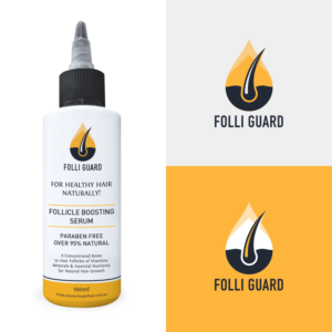 Logo and Label design for hair growth serum | Label Design by Rayn Design