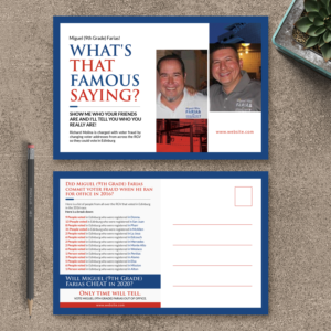 Political Mail Out Farias front and back | Flyer Design by aspiremedia