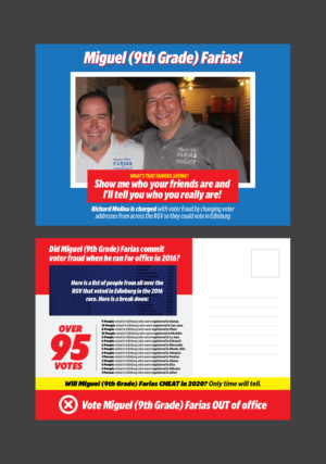Political Mail Out Farias front and back | Flyer Design by Benson M.