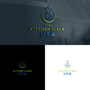 Kitchen Clean USA | Logo Design by ZiangArt_Studio