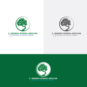 “Evergreen Internal Medicine - Treating the Whole Person” | Logo Design by sankar999