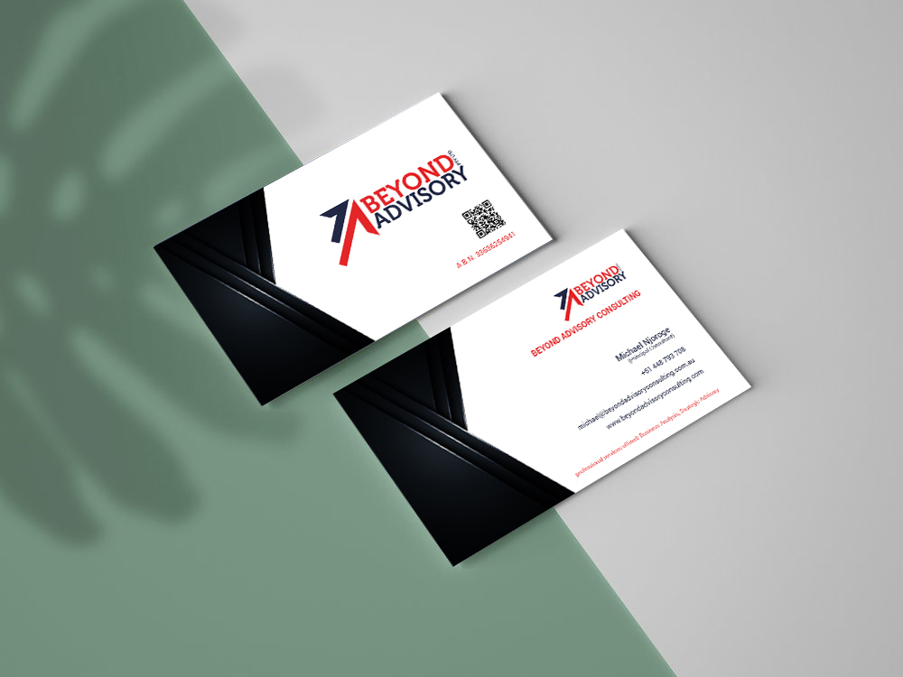 Business Card Design by ARTDOTBUMBA HOUSE OF DESIGN for Beyond Advisory Consulting  | Design #25213894