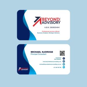 Business Card Design by Vicky Graphics for Beyond Advisory Consulting  | Design: #25186290