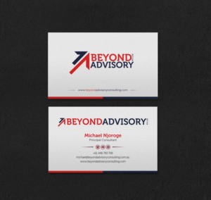 Business Card Design by INDIAN_Ashok for Beyond Advisory Consulting  | Design: #25173989