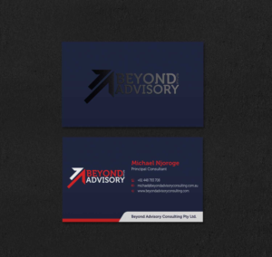 Business Card Design by INDIAN_Ashok for Beyond Advisory Consulting  | Design: #25174008