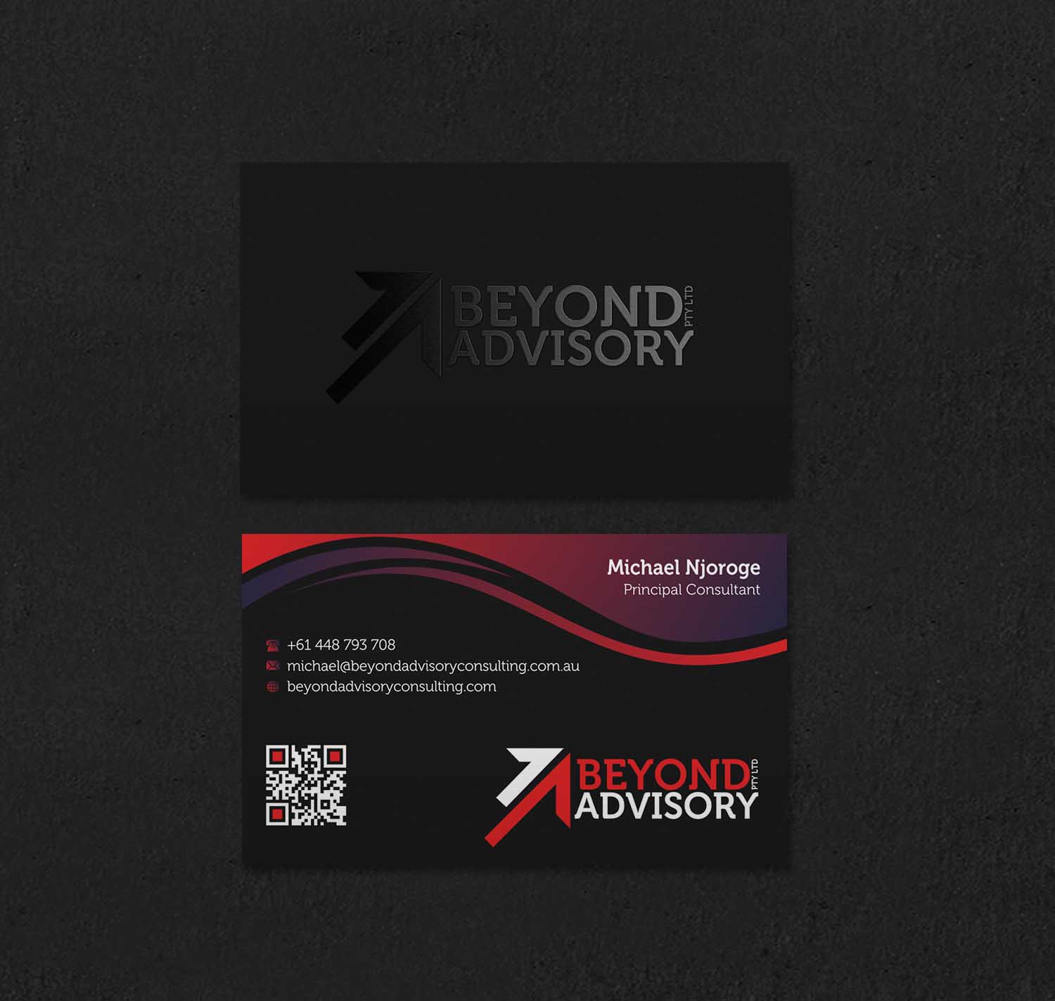 Visitenkarten-Design von INDIAN_Ashok für Beyond Advisory Consulting  | Design #25174016