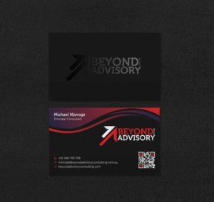 Visitenkarten-Design von INDIAN_Ashok für Beyond Advisory Consulting  | Design: #25174019