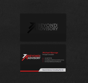 Visitenkarten-Design von INDIAN_Ashok für Beyond Advisory Consulting  | Design: #25174025