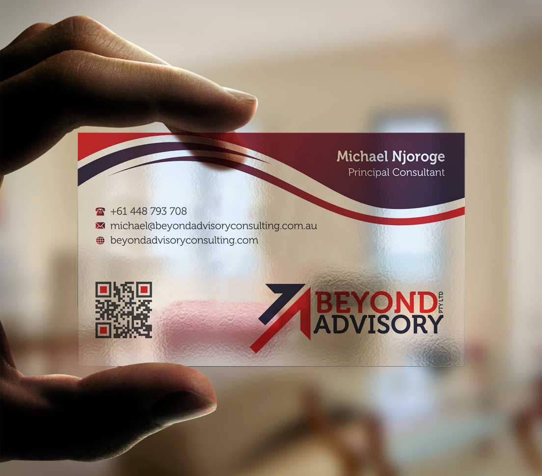 Business Card Design by INDIAN_Ashok for Beyond Advisory Consulting  | Design #25174028