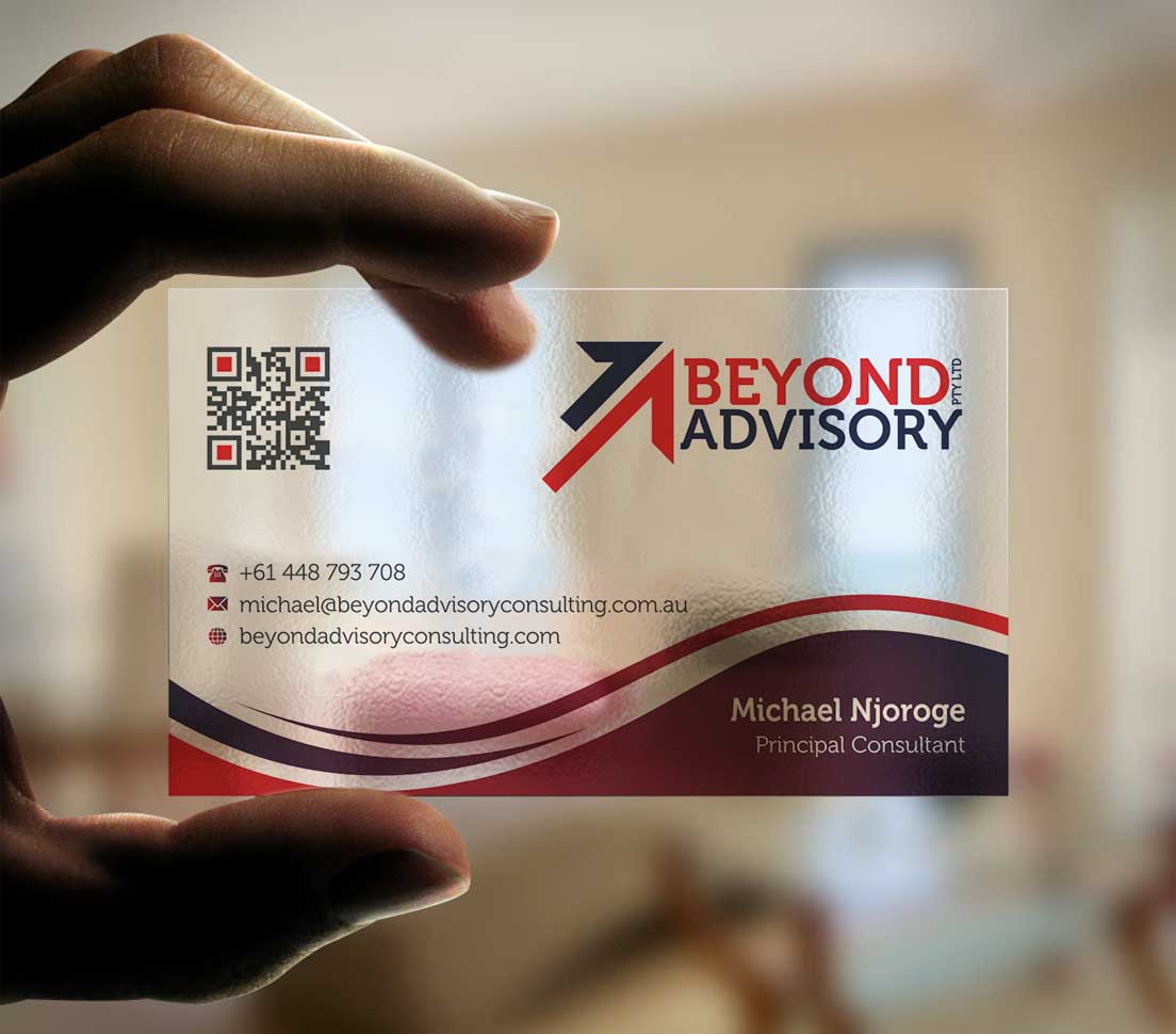Business Card Design by INDIAN_Ashok for Beyond Advisory Consulting  | Design #25174032