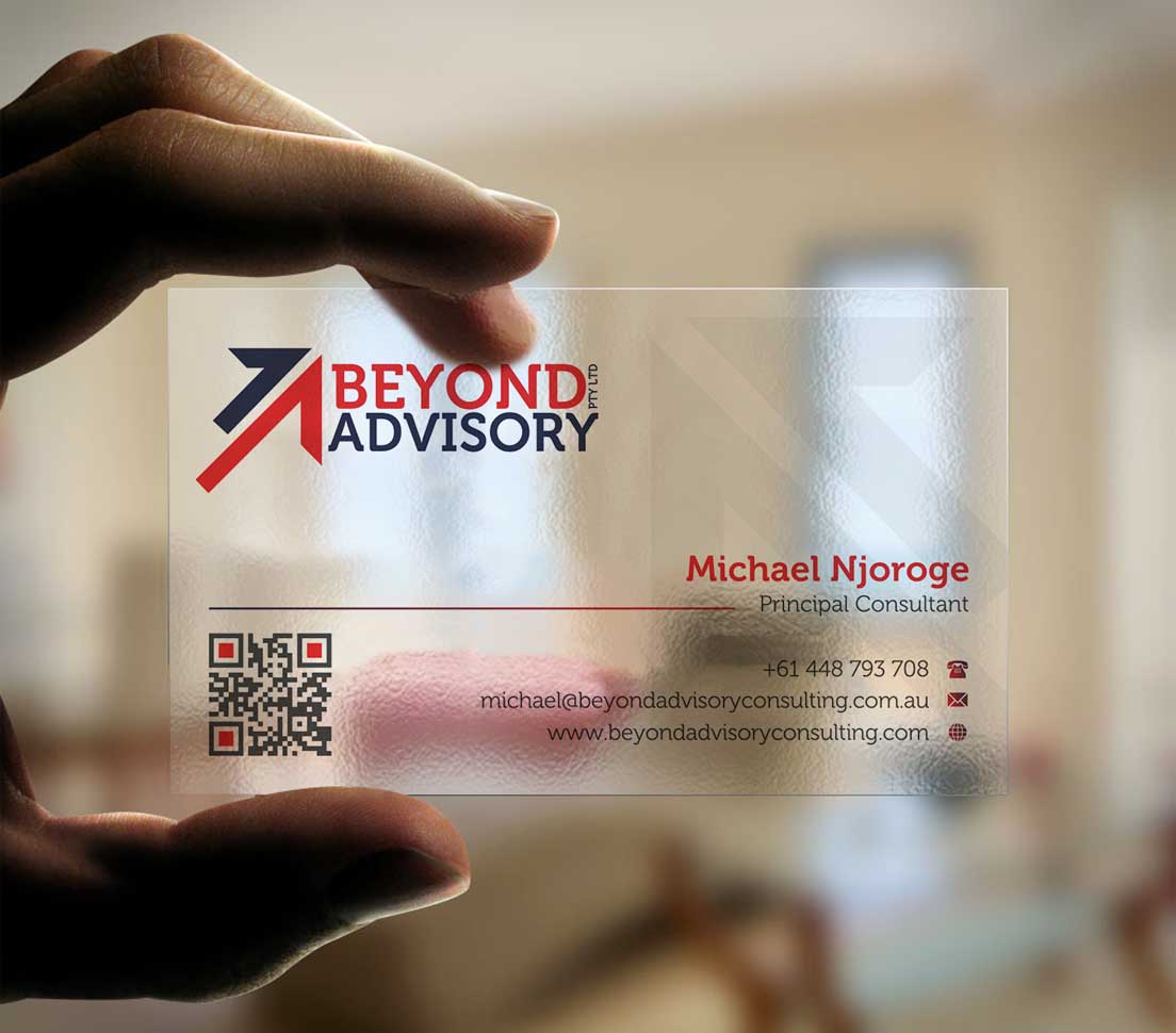 Business Card Design by INDIAN_Ashok for Beyond Advisory Consulting  | Design #25174033