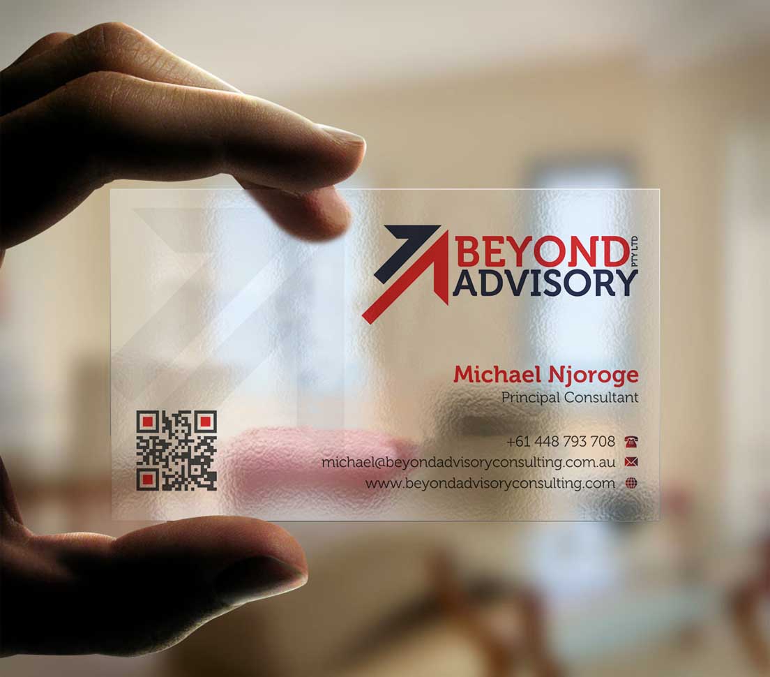 Business Card Design by INDIAN_Ashok for Beyond Advisory Consulting  | Design #25174034