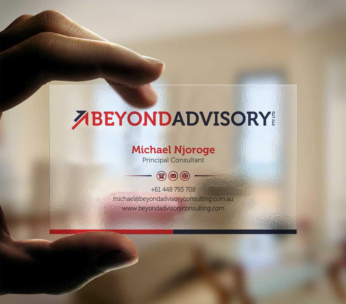 Business Card Design by INDIAN_Ashok for Beyond Advisory Consulting  | Design #25174036
